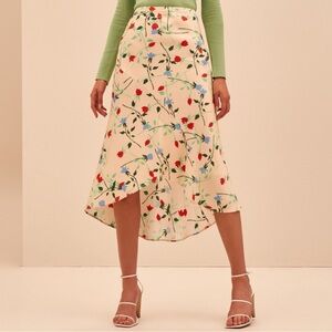 C/MEO Collective Apricot Floral Skirt